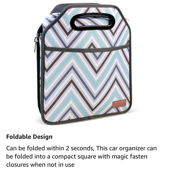 InnoStage - Trunk Organizer with Removable Cooler Bag in Chevron Print - Picture 12 of 15
